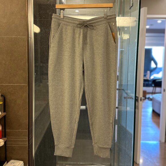 Eddie Bauer Cozy Camp High-Rise Cotton-Blend Fleece Jogger Pants (Heather Grey) - Picture 5 of 16